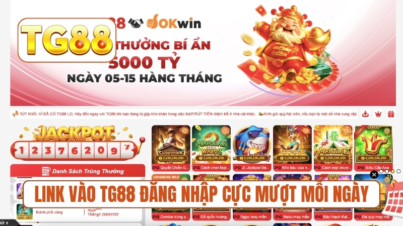 Link vào TG88 đăng nhập cực mượt mỗi ngày